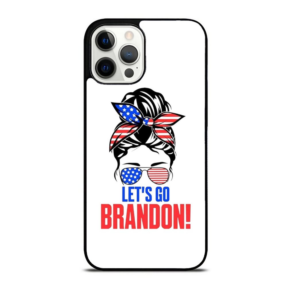 Let_s Go Brandon - Trump Is My President 2024 Cool Girl US American iPhone Case